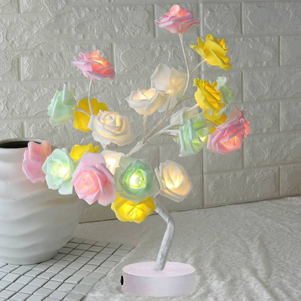 LED Rose Flower Table Lamp