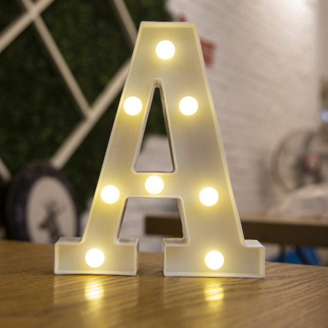 Alphabet Letter LED Lights