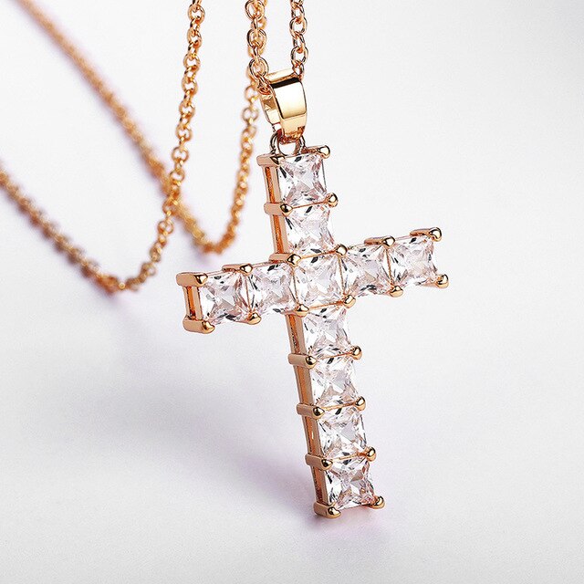 Personality Cross Copper Necklace