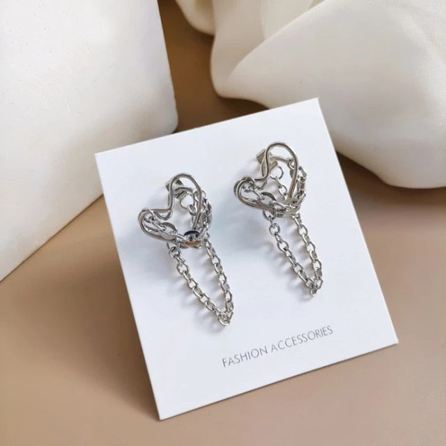 Personality Style Metal Cupid Earrings