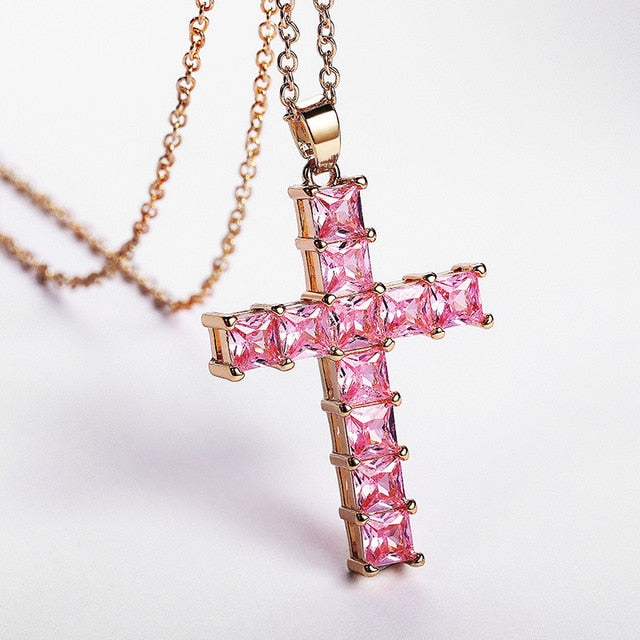 Personality Cross Copper Necklace