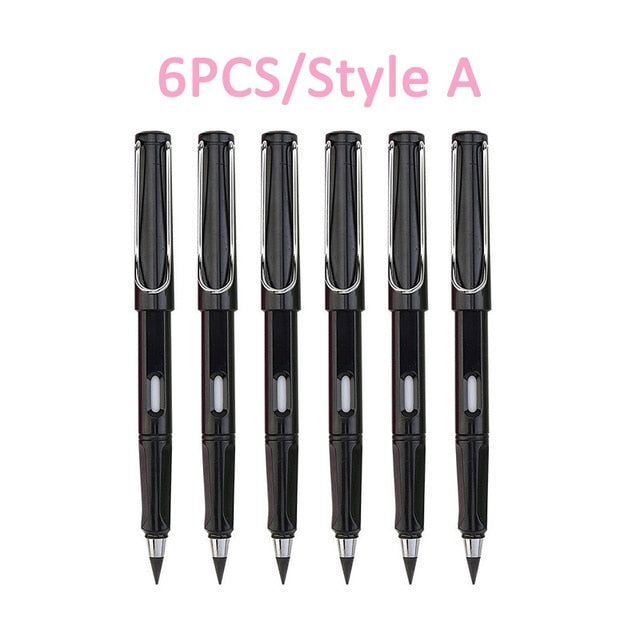 6 Pcs/Set No Ink Eternal Pencil