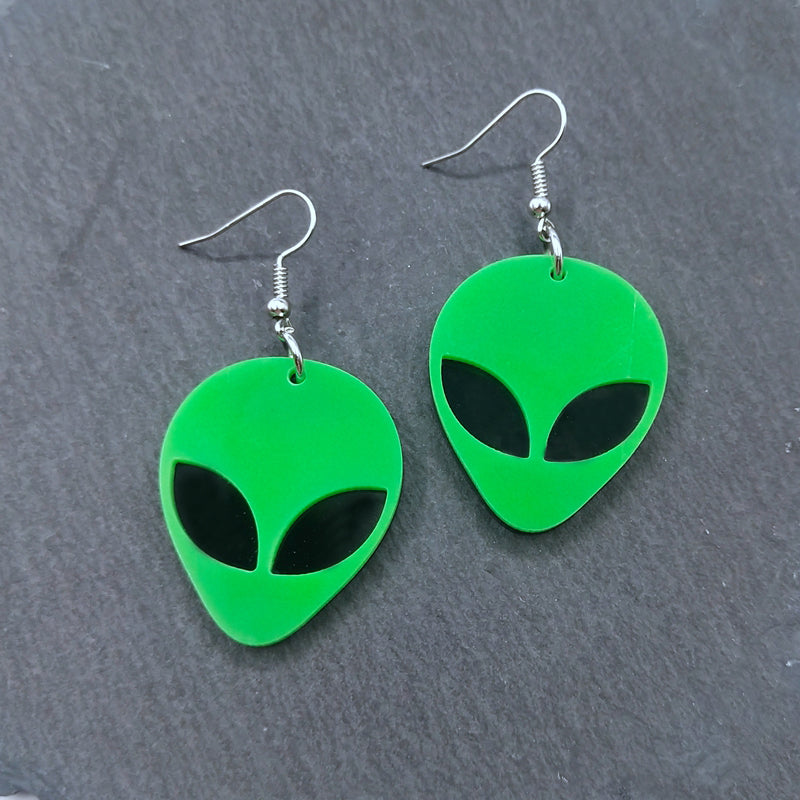 Alien Statement Drop Earrings
