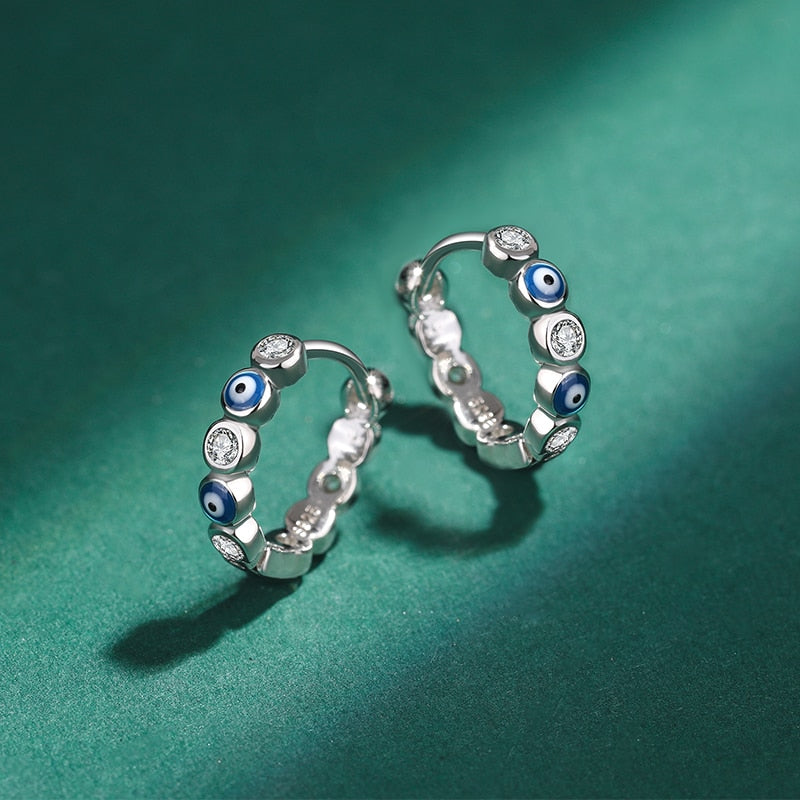 Sapphire Round Full Diamond Earrings