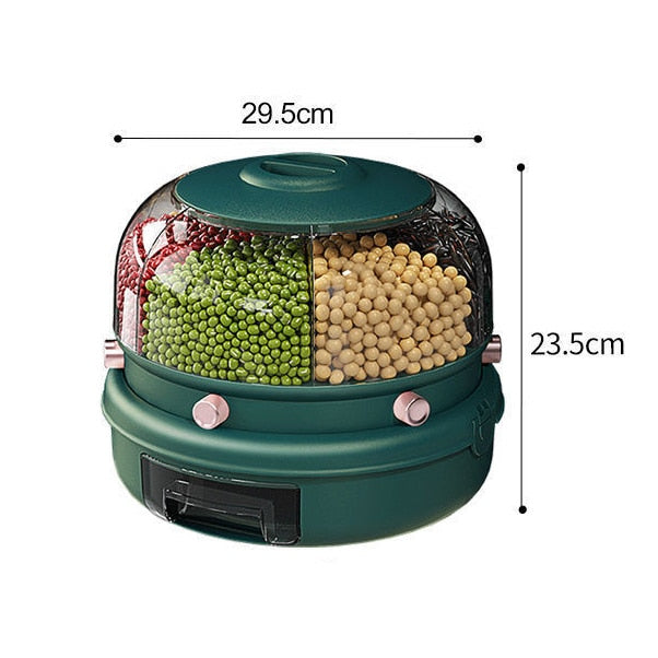360° Rotating Grains Food Dispenser
