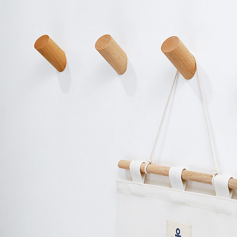 Wood Clothes Hanger Wall Mounted