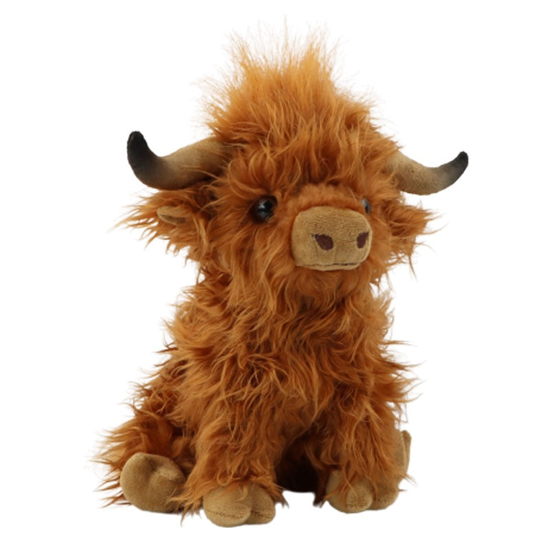Simulation Highland Cow Plush Toy