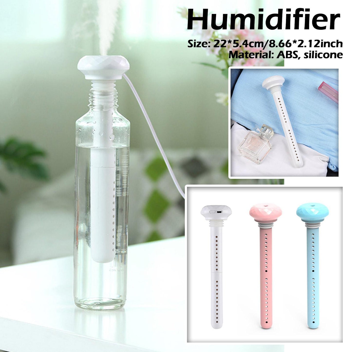 Diamond Bottle Portable Air Humidifier