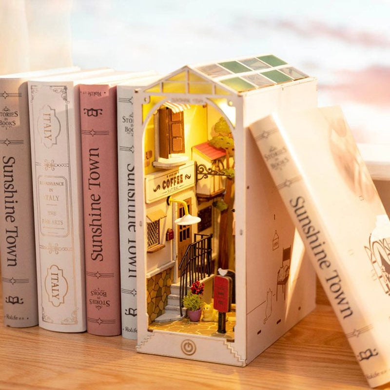Book Wooden Miniature Dollhouse