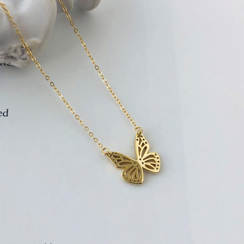 Clavicle Chain Butterfly Necklace