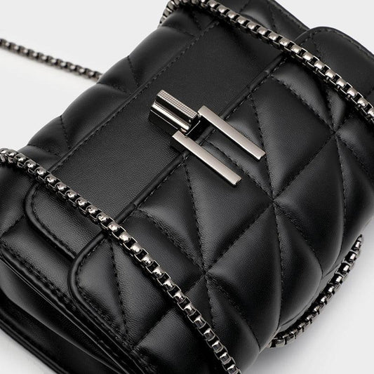 Black leather purse