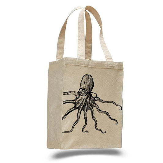 Octopus Natural Tote Bag