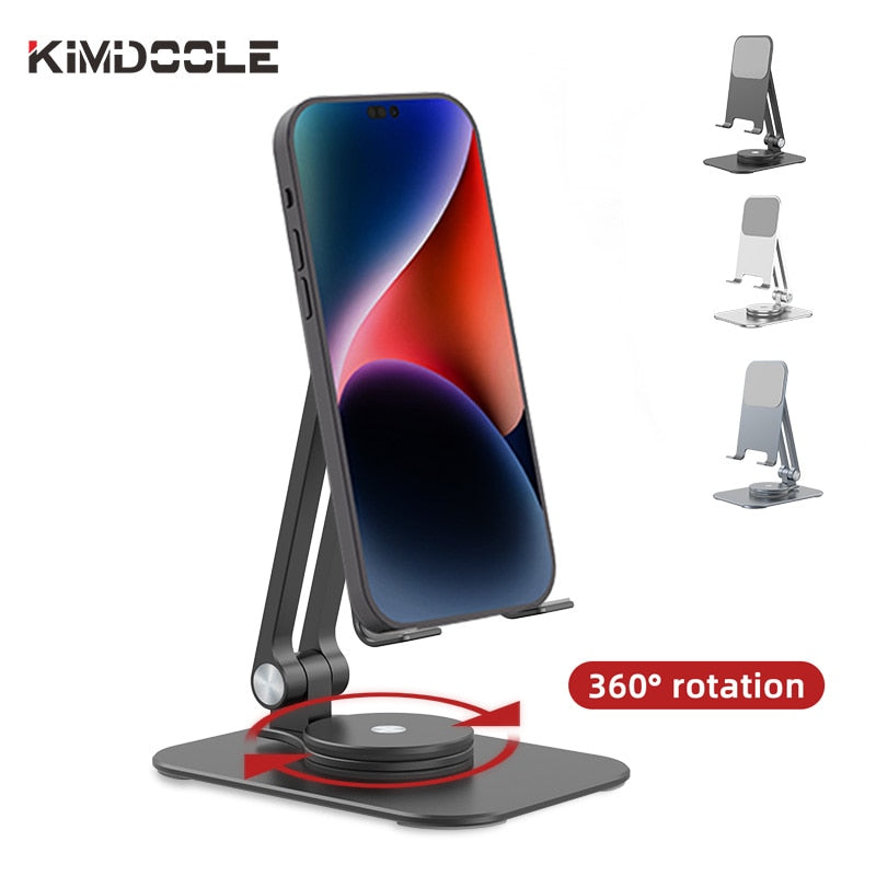 Metal Cell Phone Holder Stand 360° Rotation