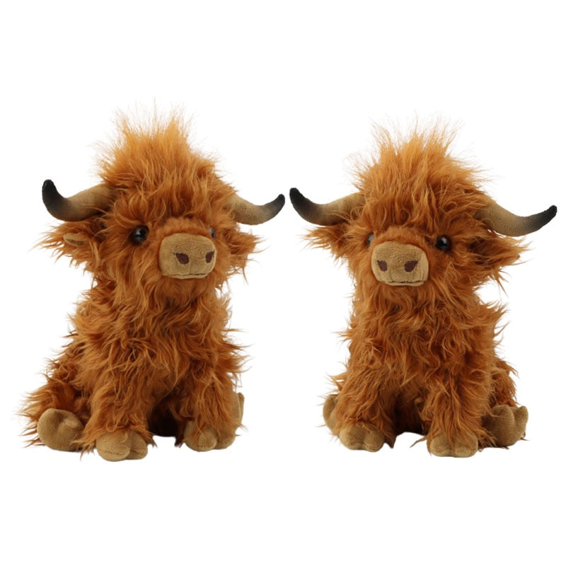 Simulation Highland Cow Plush Toy