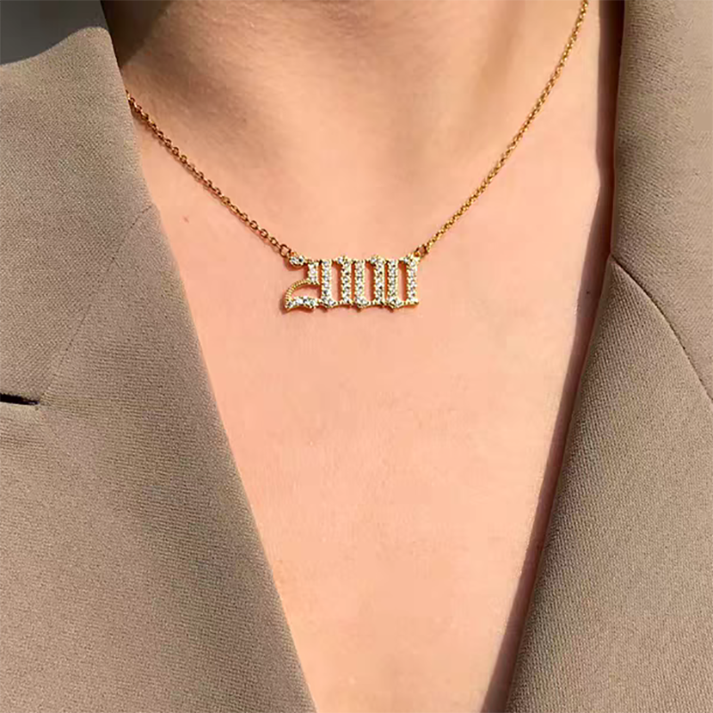 Birth Year Number Necklace