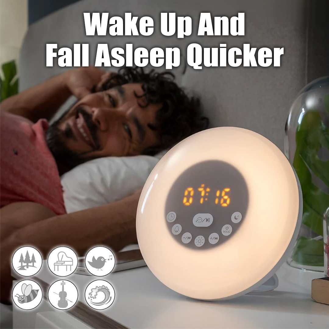 Sunrise Alarm Clock Bluetooth Speaker Lamp