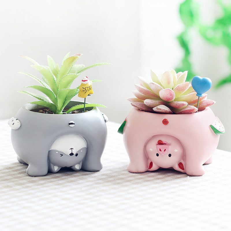 Cartoon Animal Flower Pots