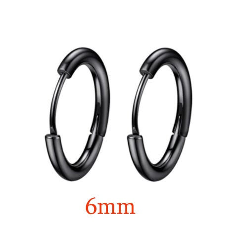 Stainless Steel Minimalist Huggie Hoop Earrings